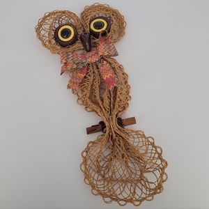 Vintage Midcentury Macrame Owl